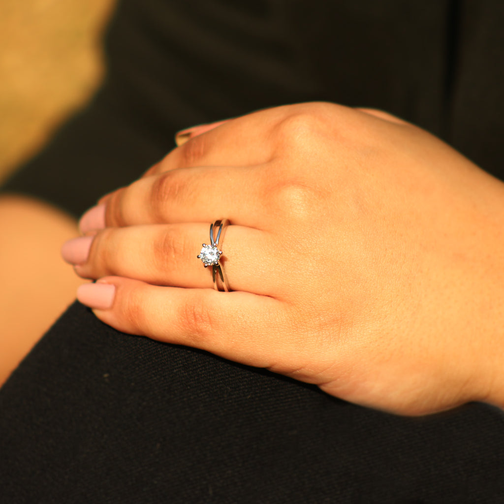 Simple Solitaire Rong Buy Daily Wear Simple Solitaire Ring | Boldiful