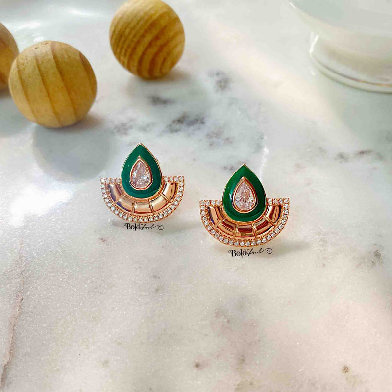 Dramatic Silver Studs - Boldiful