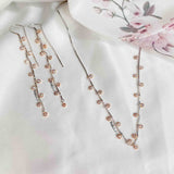 Dreamy Minimal Silver Necklace Set - Boldiful