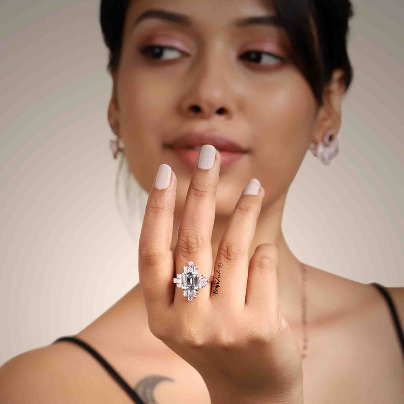 Edgy Timeless Silver Ring - Boldiful