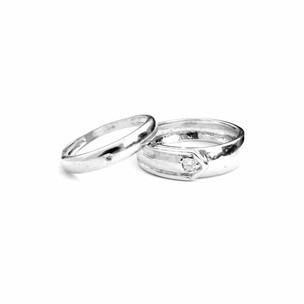 Silver Conifer Couple Ring - Beth Millner Jewelry