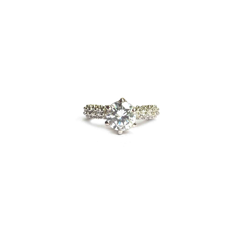 Silver Engagement Rings For Women : Shop Online – Boldiful