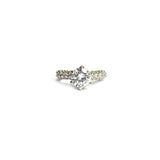Facile Silver Solitaire Ring