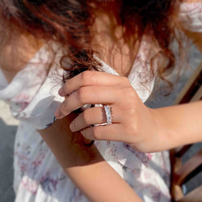 Fair Square Half Eternity Band