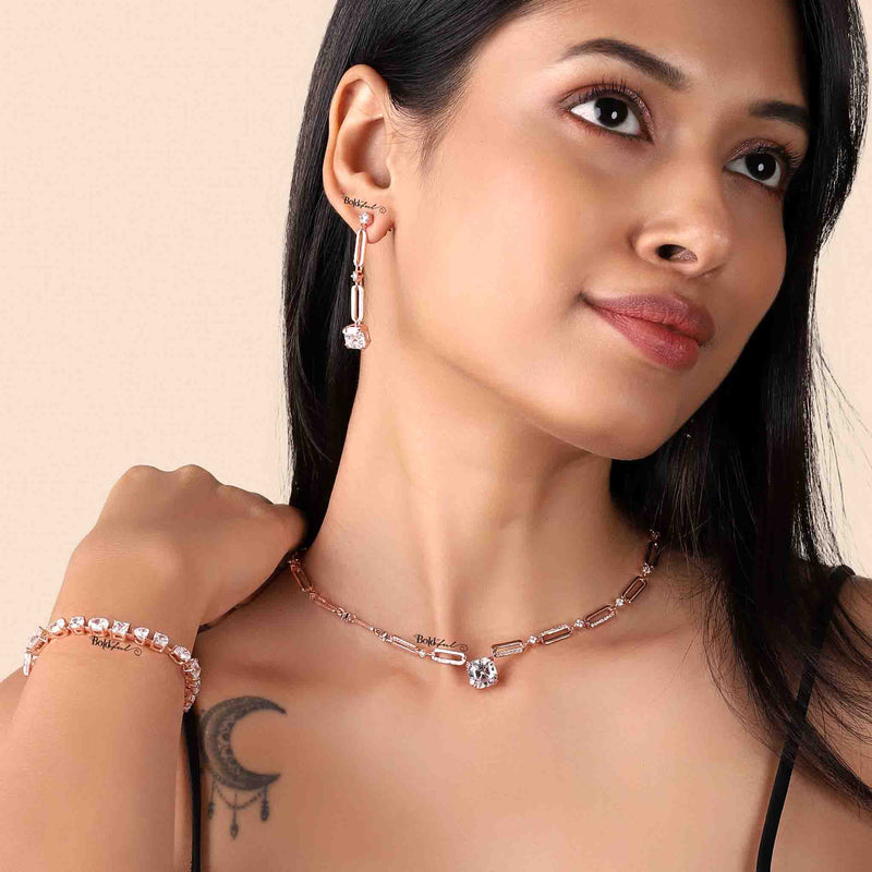 Fervent Asscher Cut Silver Earrings - Boldiful