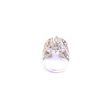 Gyre Silver Solitaire Cocktail Ring - Boldiful