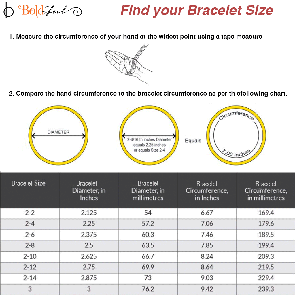 Bracelet Size Chart and Bracelet Sizing Tips | FaveCrafts.com