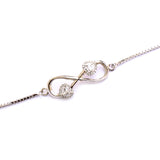 Infinity Heart 925 Bracelet