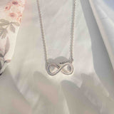 Infinity Silver Necklace - Boldiful