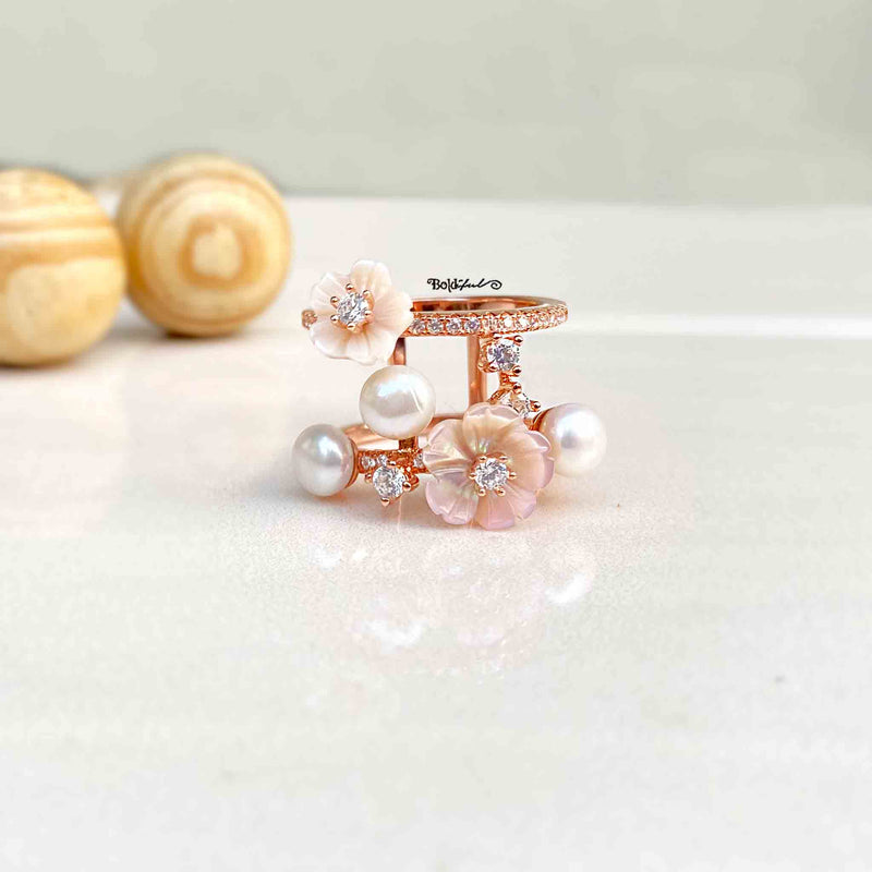 Ivory Chic Bahara Ring - Boldiful