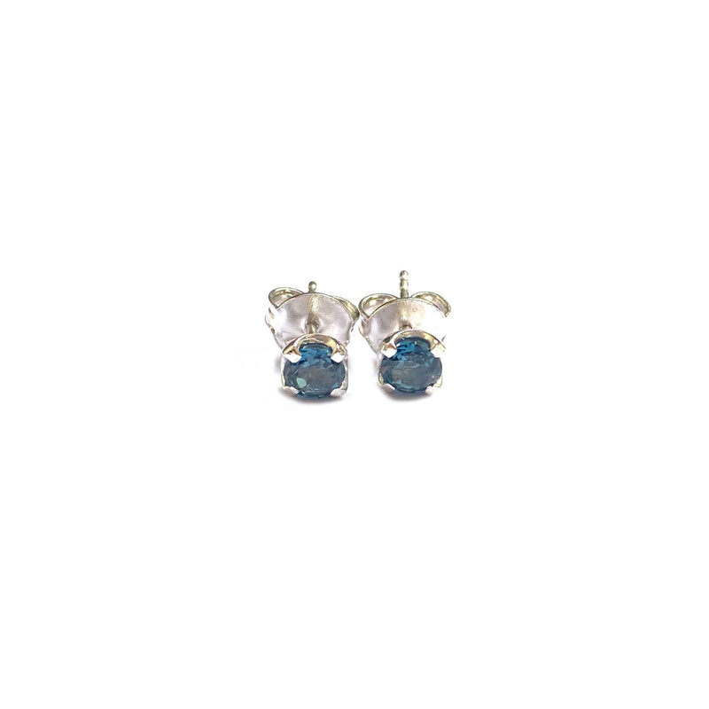 London Blue Topaz Ear Studs - Boldiful