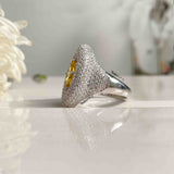 Marquise Cocktail Silver Ring - Boldiful
