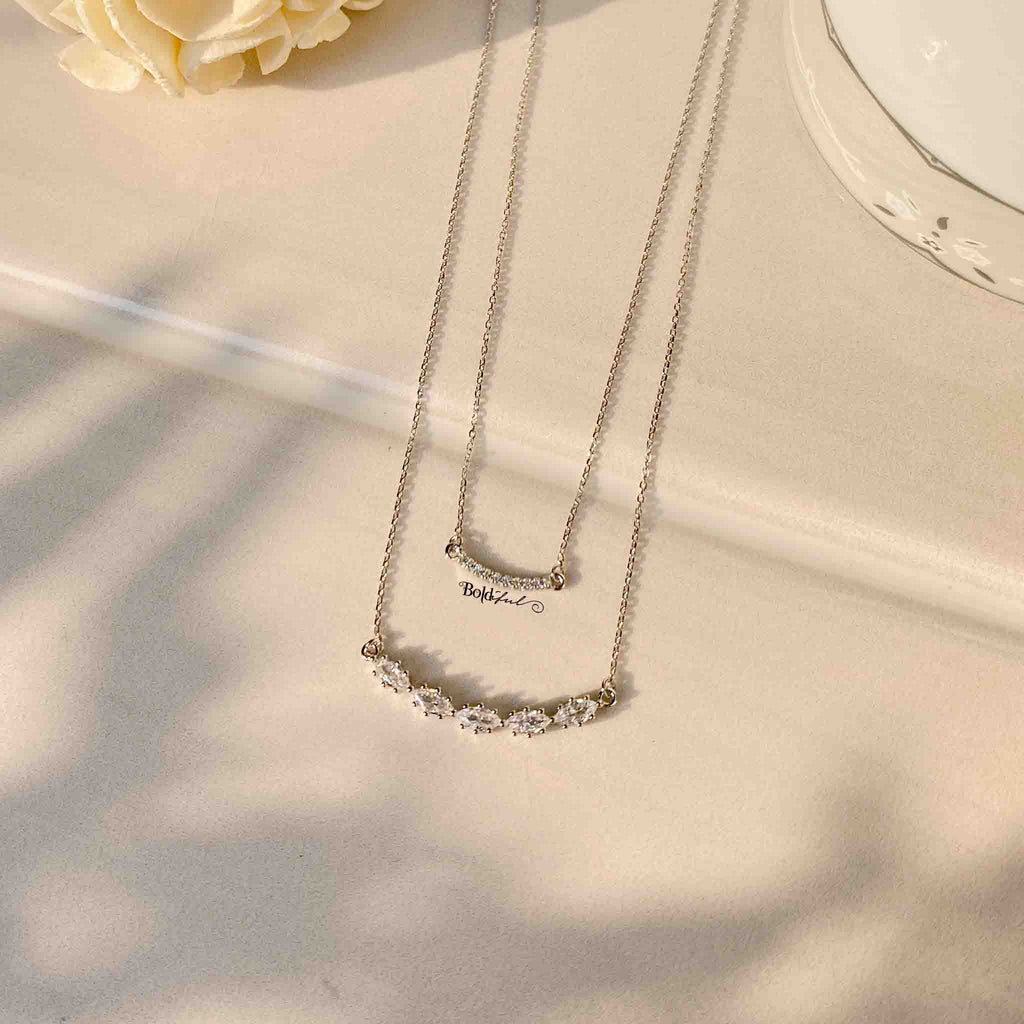Boodles White Gold, Diamond and Pearl Be Boodles Double Layer Necklace |  Harrods AE