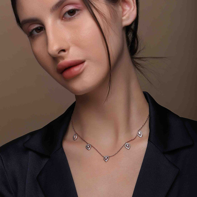 Products Mia Silver Charm Necklace - Boldiful