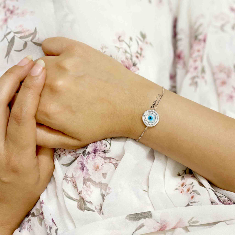 Minimal Evil Eye Bracelet - Boldiful