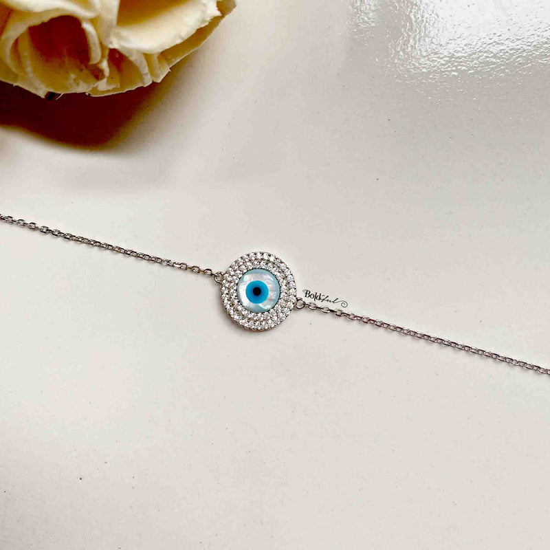 Minimal Evil Eye Bracelet - Boldiful