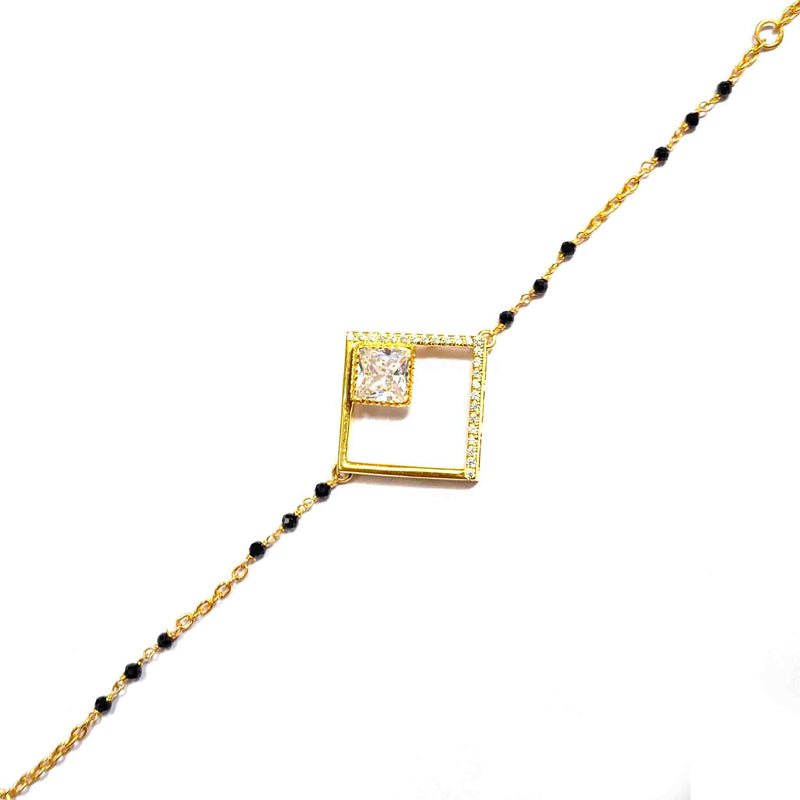 Modish Silver Mangalsutra Bracelet - Boldiful