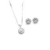 Neoteric Silver Pendant Set with Chain