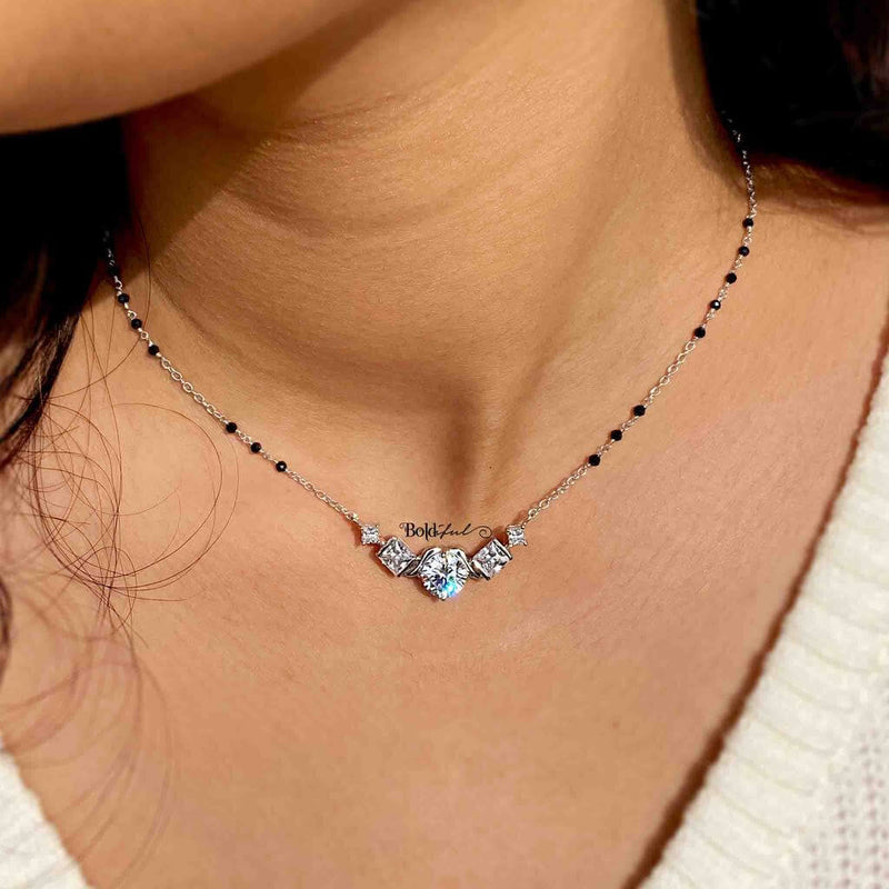 Pep Mangalsutra Silver Pendant - Boldiful