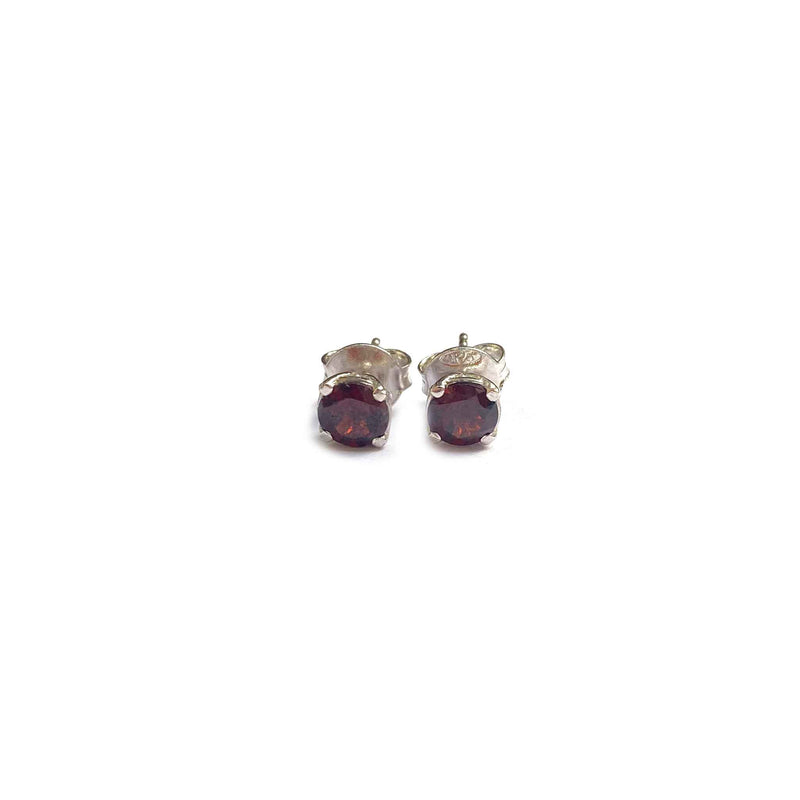 Petite Garnet ear studs - Boldiful