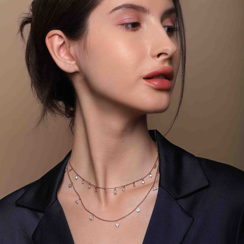 Playful Minimal Charm Necklace -  Boldiful