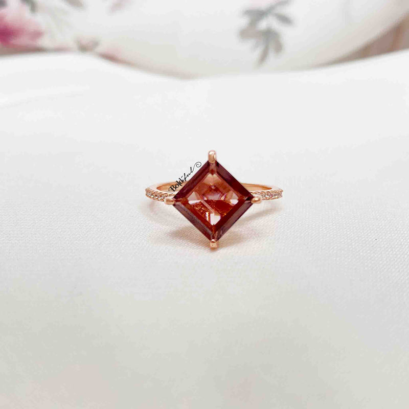 Plum Silver Ring - Boldiful