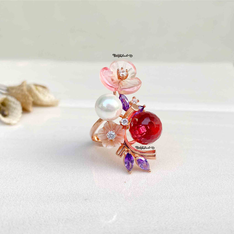 Posy Bahara Statement Ring - Boldiful