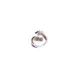 Reveler Cocktail Solitaire 925 Sterling Silver Ring - Boldiful