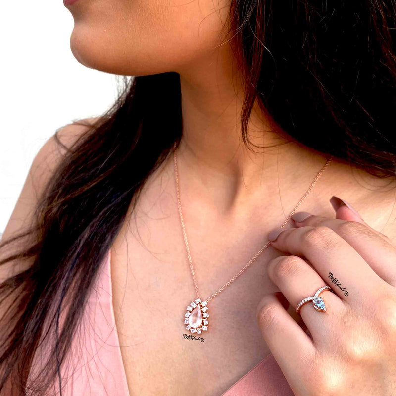 Tiara Minimal Pear Ring - Boldiful