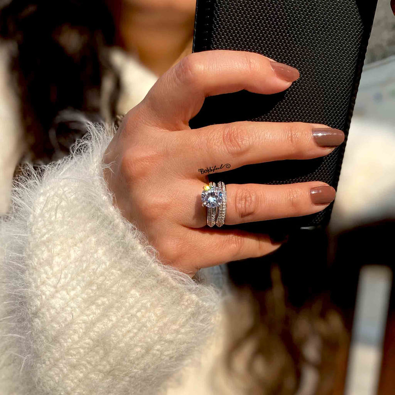 Snazzy Silver Stackable Rings - Boldiful