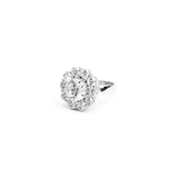 Sunflower Cubic Zirconia Ring Silver