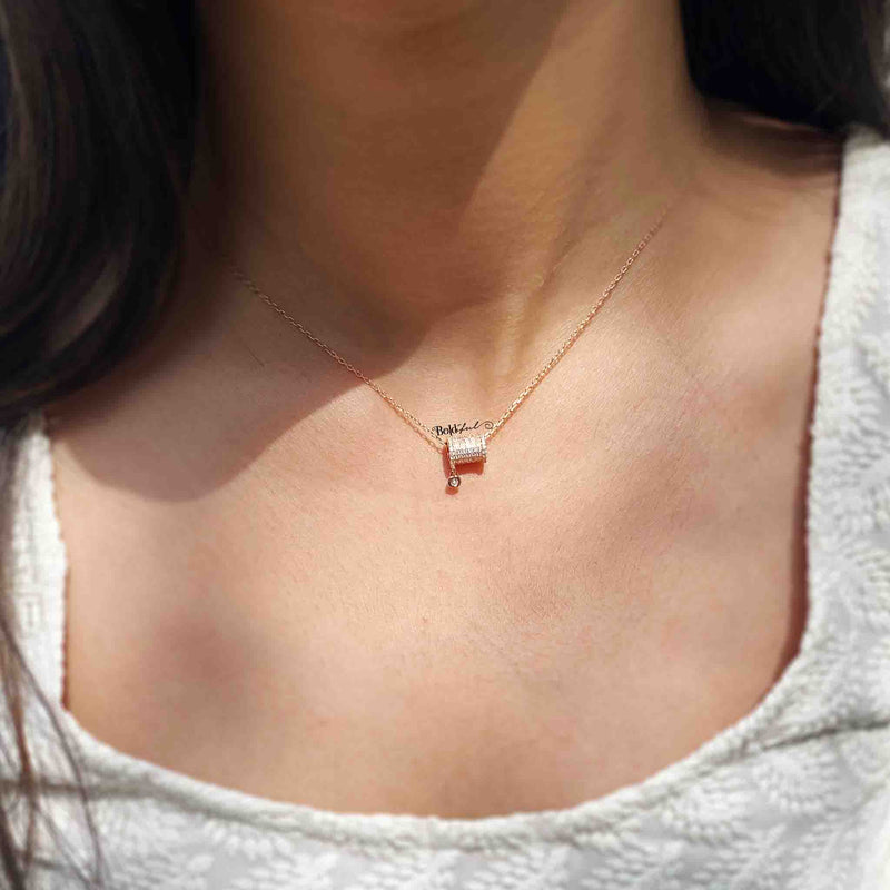 Tabor Minimal Silver Pendant - Boldiful