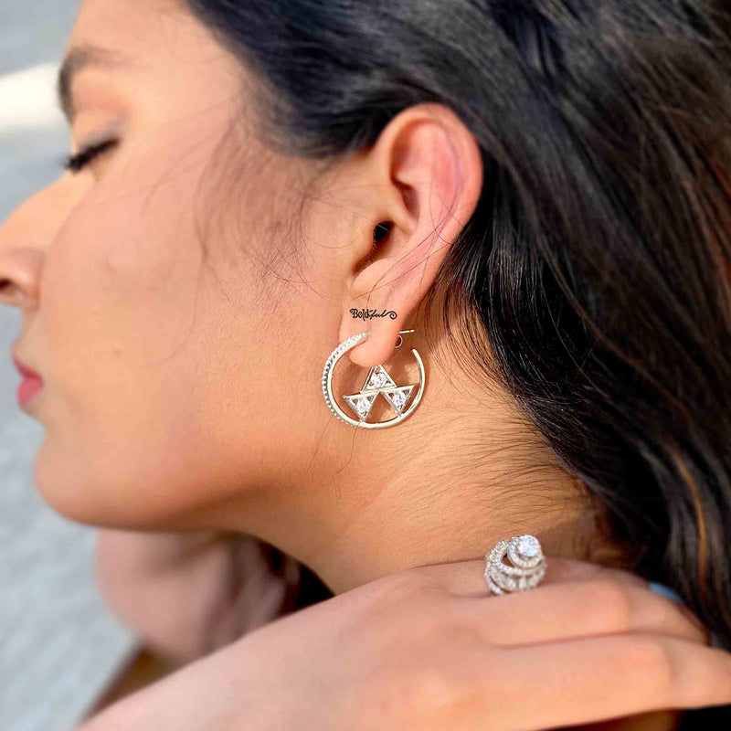 Trendy Sterling Silver Hoops - Boldiful