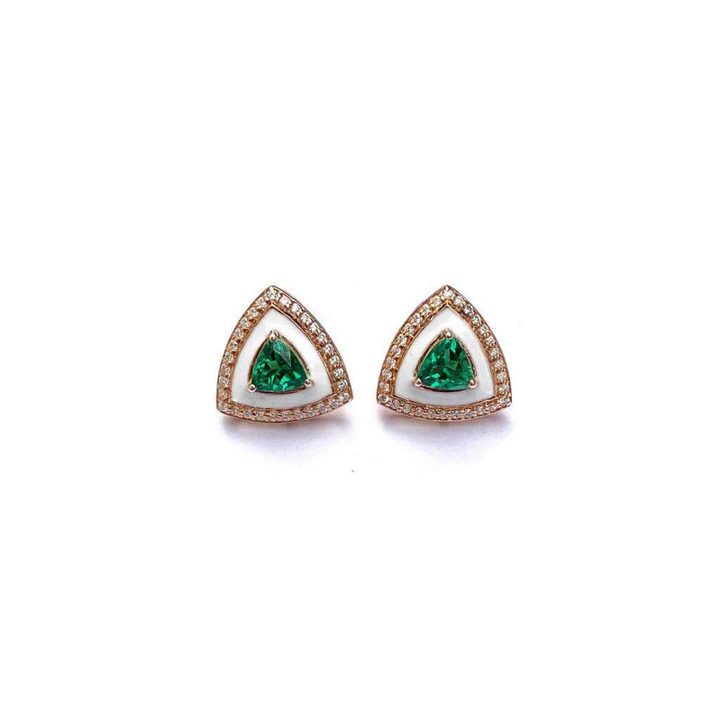 Triad Silver Earstuds - Boldiful
