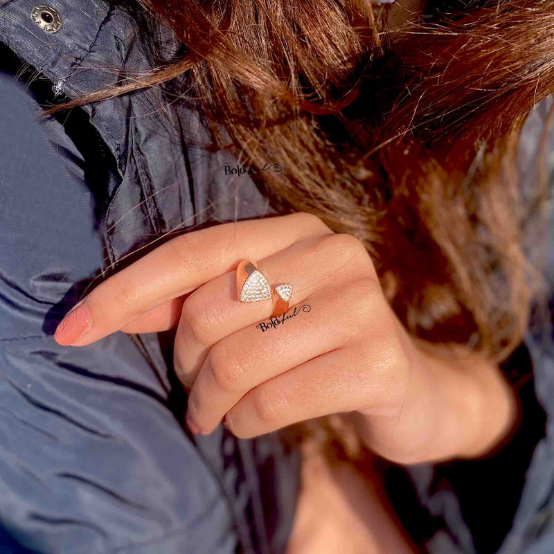Triangular Open Ring - Boldiful