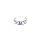 Twine Pearl Ring in Silver - Boldiful