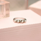 Twine Pearl Ring in Silver - Boldiful