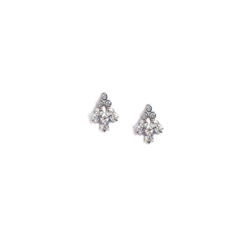 Vivid Silver Earstuds - Boldiful